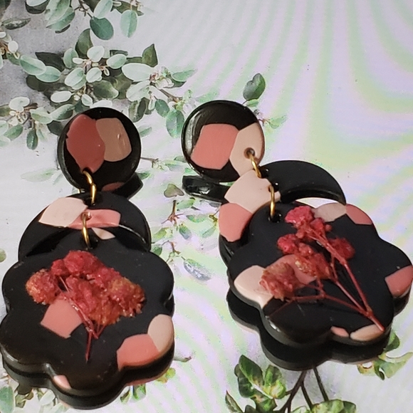 Handmade polymer clay earrings - Picture 4 of 8